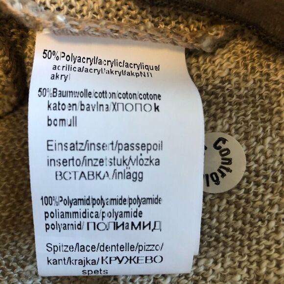 Heinrich Heine Mixed Knit, Lace, & Chiffon Fairy Grunge Top Size 12 - Picture 10 of 16